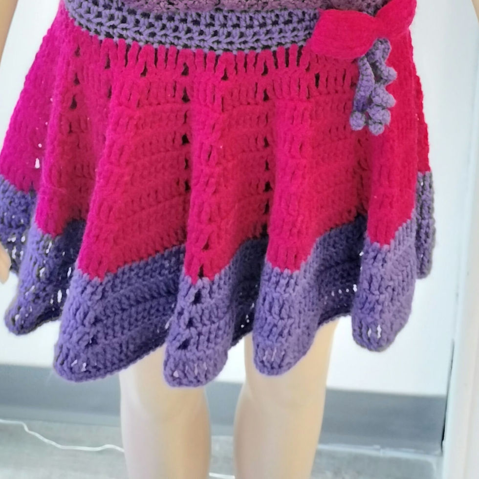 Thumbnail: Purple halter crochet top