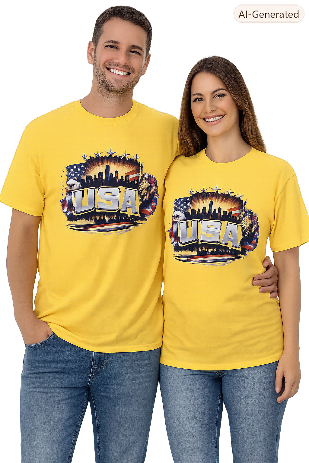 USA Printed T shirt Unisex