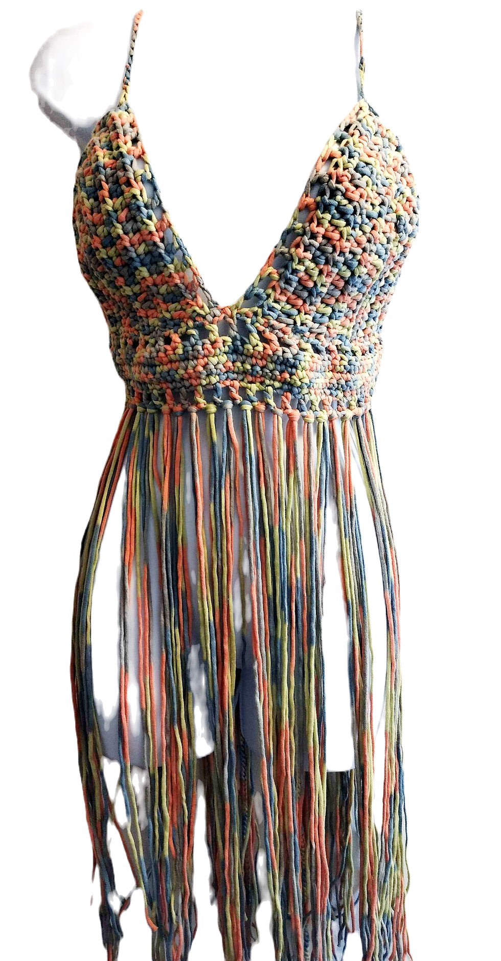 Miniature : Top à volants en crochet