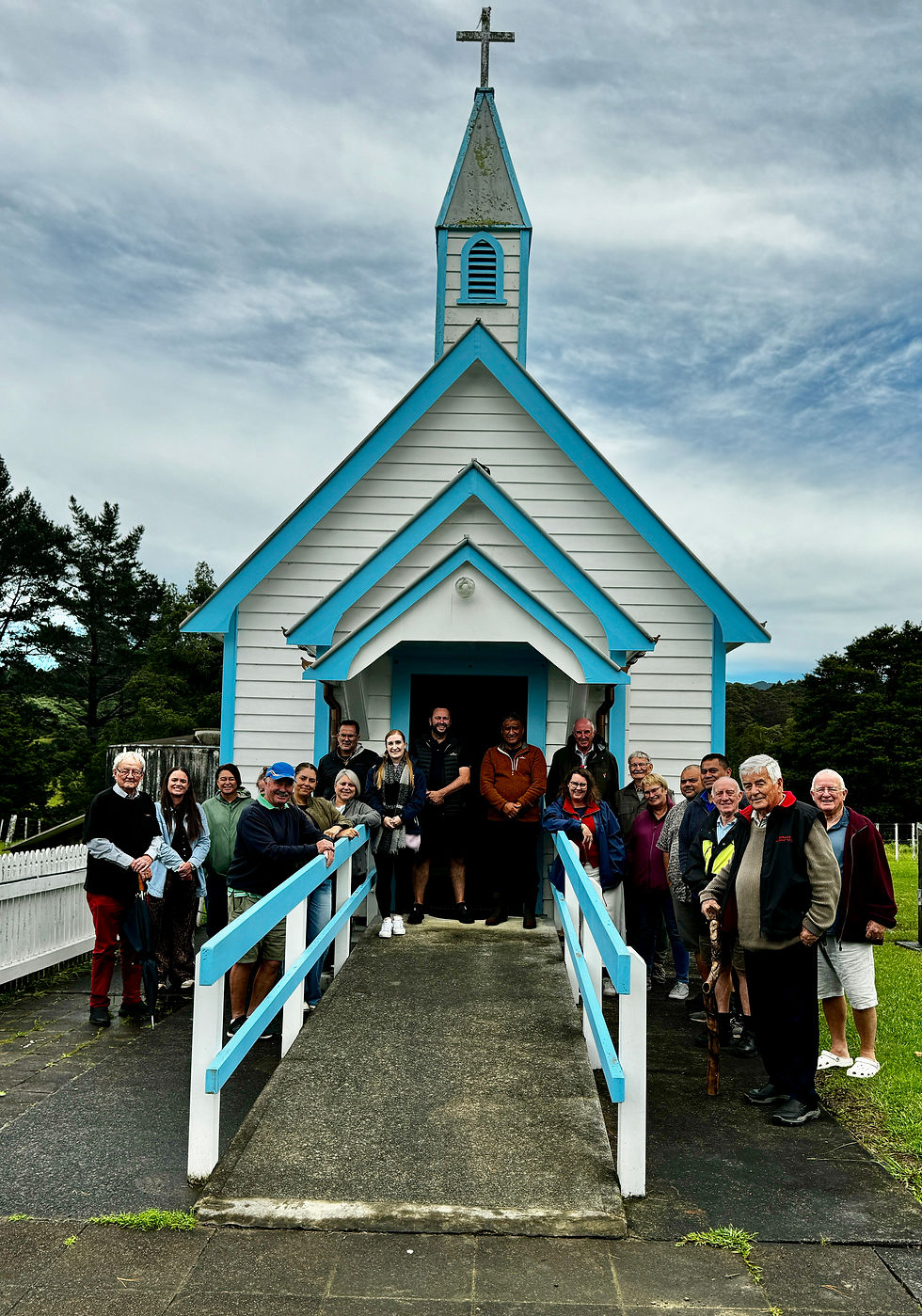In front of the Church in Motuti