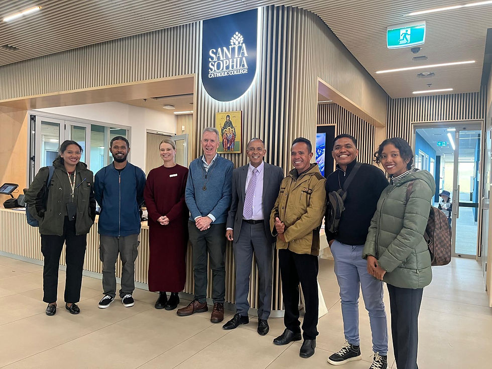 The Collegio Lautem staff with the staff at Santa Sophia