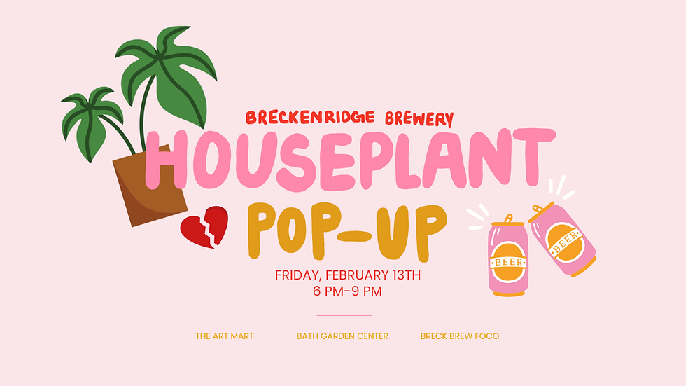 Houseplant Pop-Up at Breckenridge Brewery