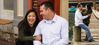 Fells Point Winter Engagement Session | Faye & Mike