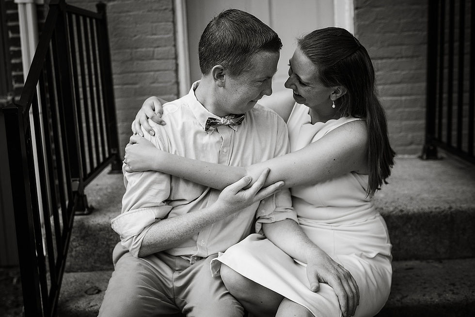 downtown frederick md summer sunset engagement photography