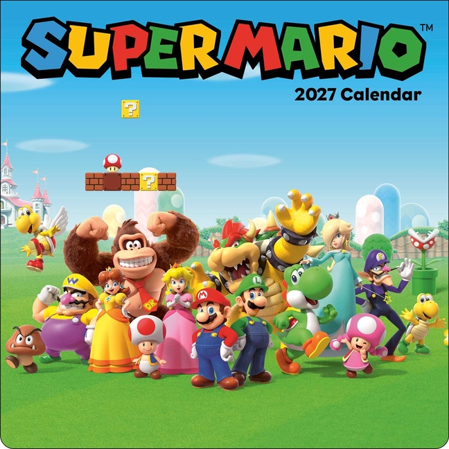 Super Mario 2027 Wall Calendar