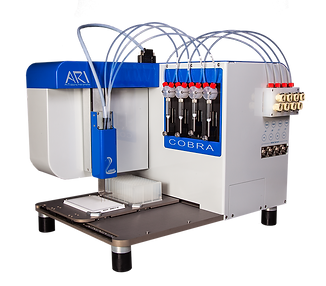 cobra nano dispenser 4 channel, non-contact dispenser, 1536 dispenser, cell dispenser, terasaki cell dispenser, tersaki plates, hla cell dispenser