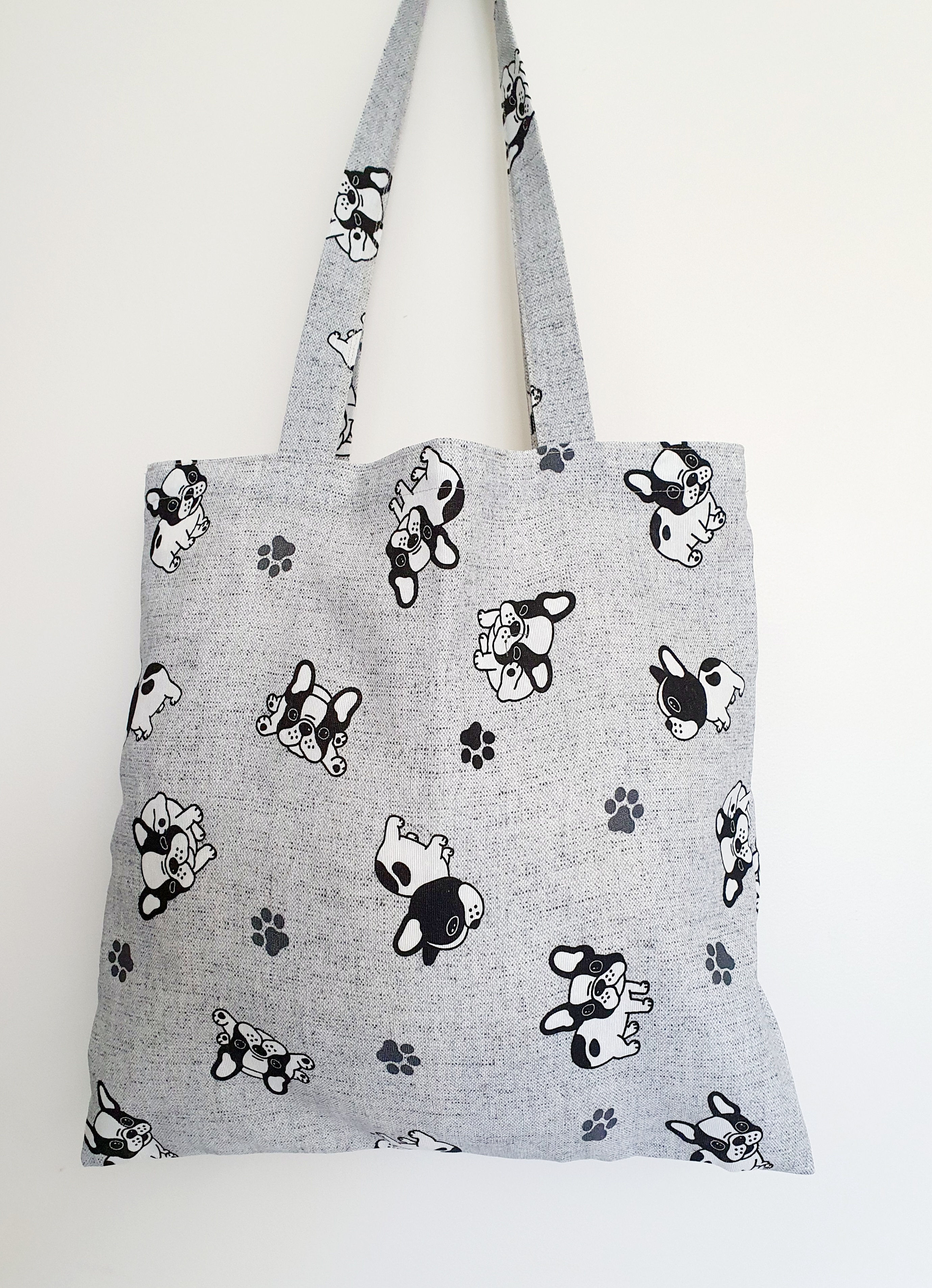 Tote bag chien bouledogue français 