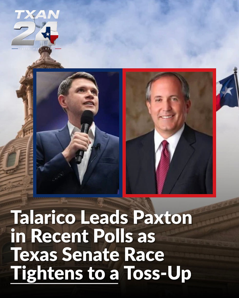 Talarico Leads Paxton in Recent Polls as Texas Senate Race Tightens to a Toss-Up