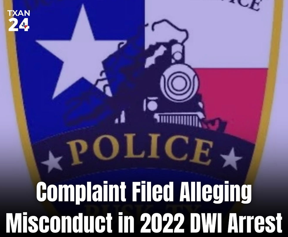 Complaint Filed Alleging Misconduct in 2022 DWI Arrest