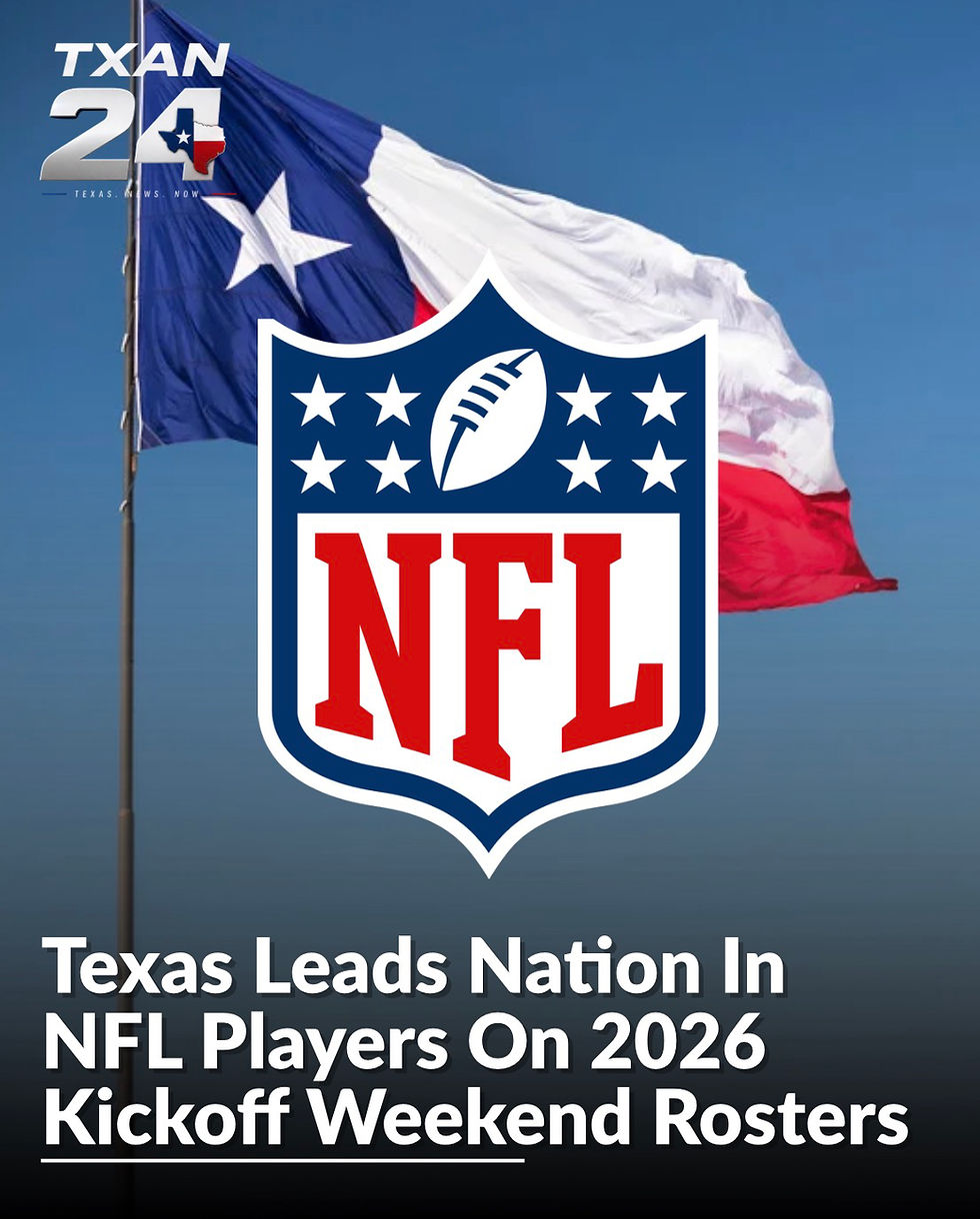 Texas Leads Nation In NFL Players On 2026 Kickoff Weekend Rosters