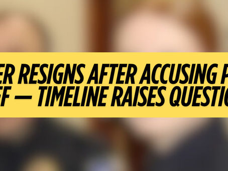 Officer Resigns After Accusing Police Chief — Timeline Raises Questions, Possible Political Setup?