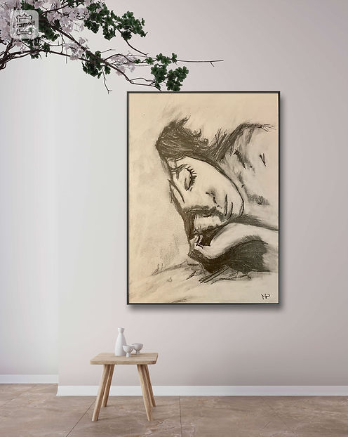 Dipinto ad olio; olio su tela; Pittura ad olio; dipinto acrilico; dipinto acquarello; Disegno a carboncino; Quadro 3D; Dipinto in rilievo; Quadro da collezione; Dipinto metallizzato; quadro regalo; dipinto made in Italy; dipinto design; arredare design; arredamento luxory chic; arredamento zona living; arredamento quadri salotto; dipinto Interior design; dipinto camera da letto; oil painting; paint on canvas; charcoal drawing, acrilic painting; watercolor painting; disegno a carboncino; ragazza che dorme; donna addormentata; sogni; riposo; protezione; calma; relax; occhi chiusi; cuscino morbido; letto; camera da letto; onir