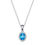 縮圖：925 Silver Blue Topaz Pendant