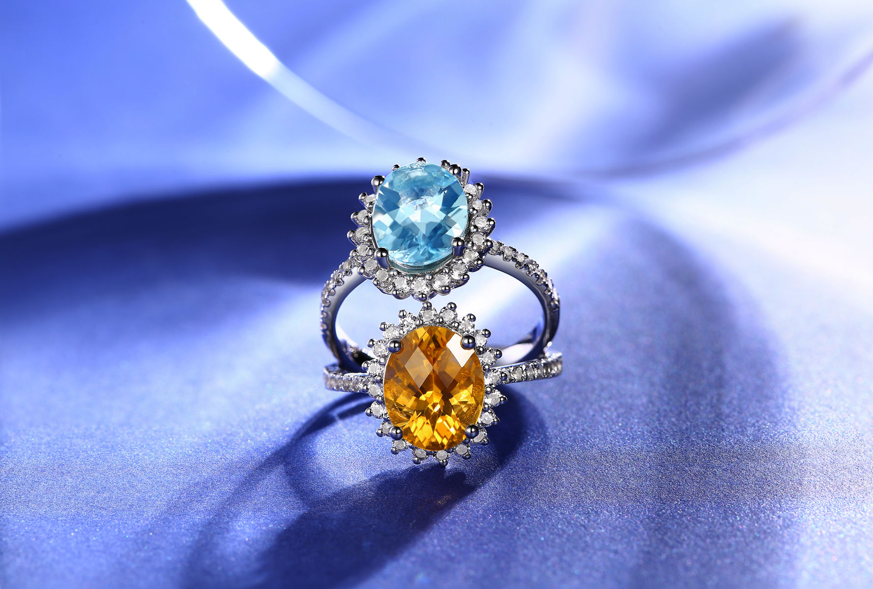 925 Silver Aquamarine Ring