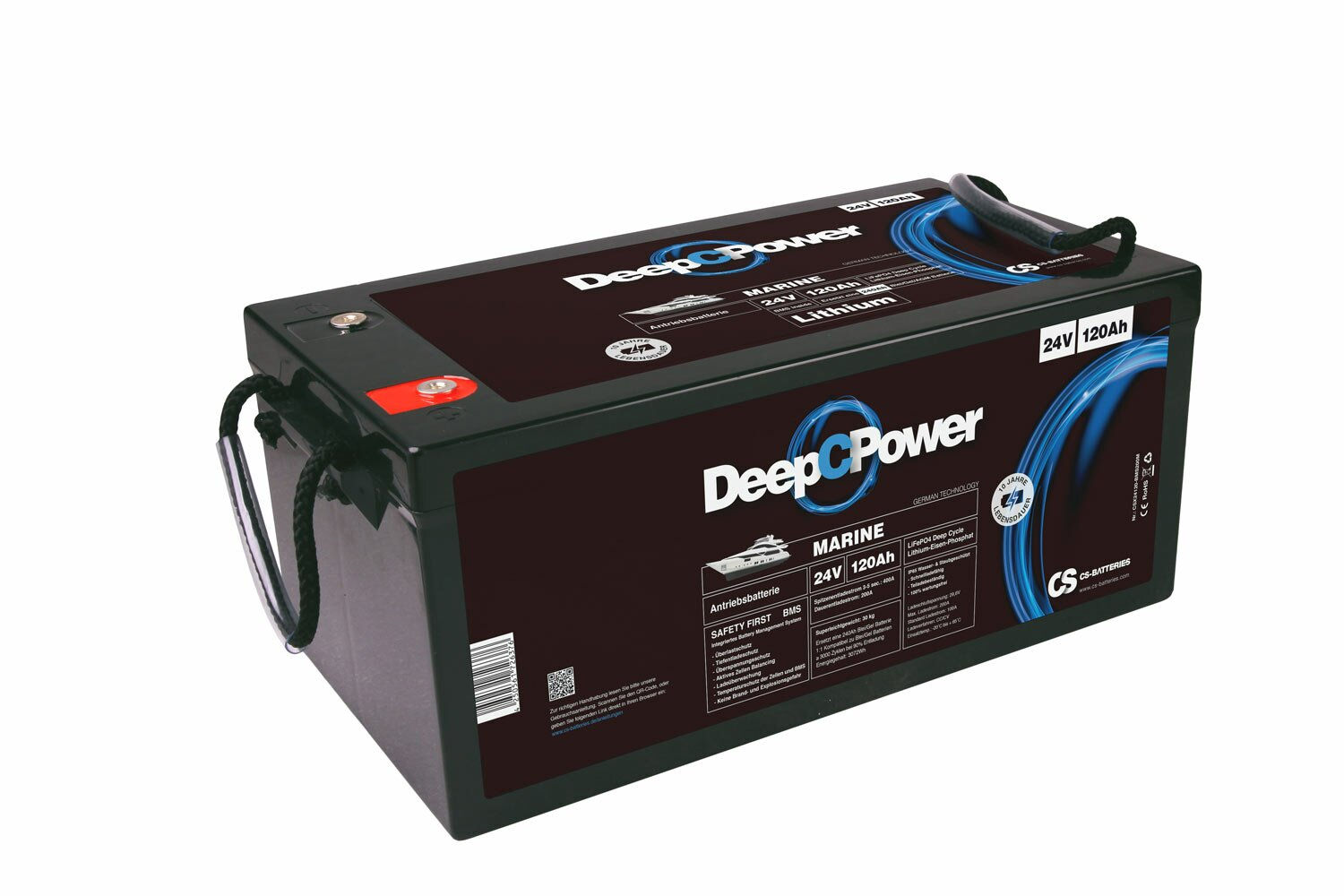 Lithium LiFePO4 marine / boat battery 24V / 120Ah