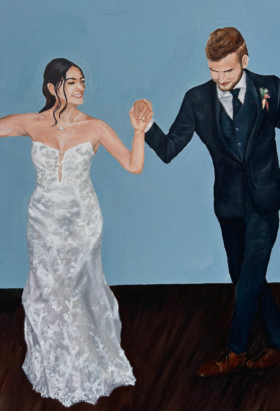 Ariana & Constantine - Commissioned Acrylic Painting on Canvas