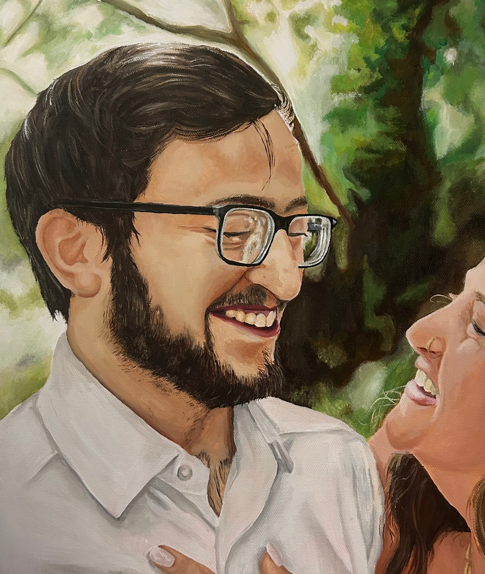 Jess & Solomon - Commissioned Acrylic Painting