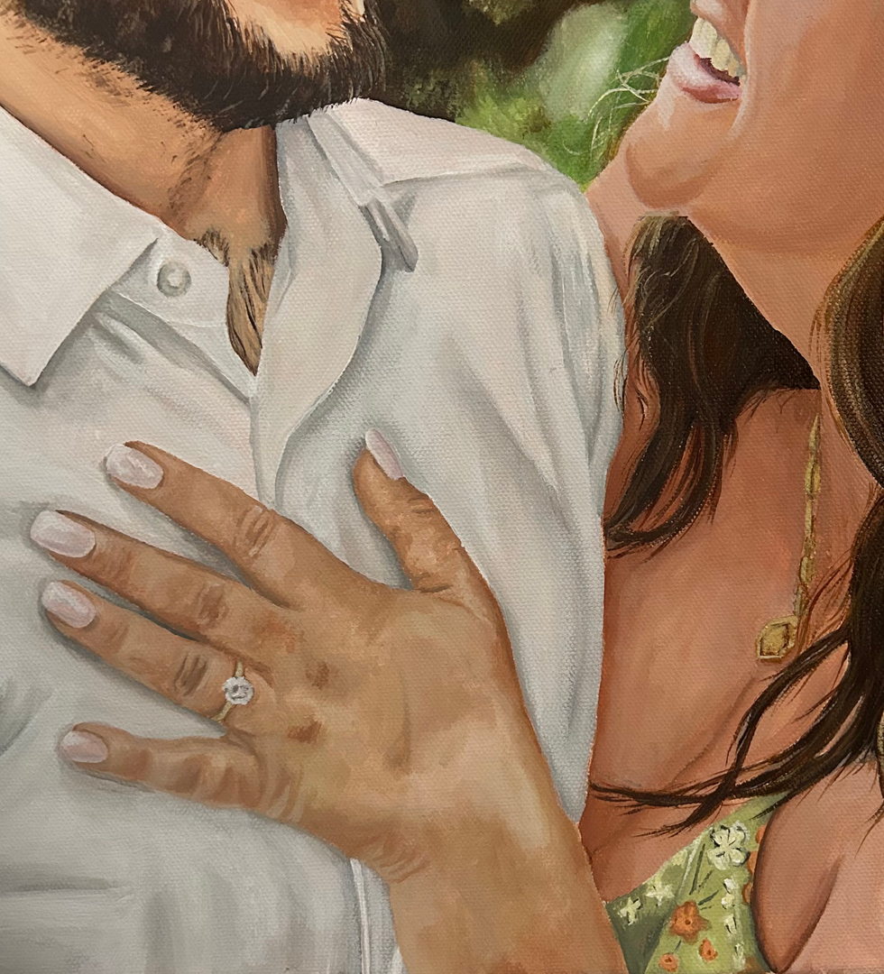 Jess & Solomon - Commissioned Acrylic Painting