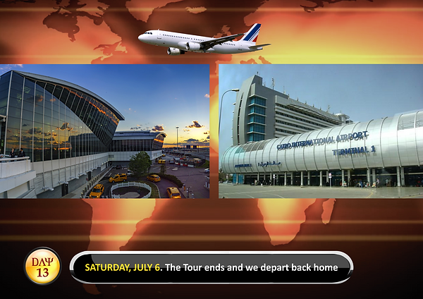 DAY 13 images of  JFK Aiport, New York and Cairo International Aiport
