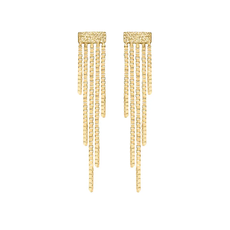 Thumbnail: Glimmer – Gold Bar (Threadless End, 14k Gold)