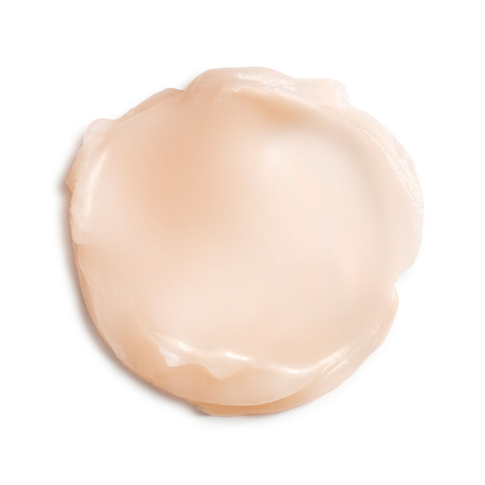 Swirl of pale pink cream. Update - Skin by Tae.