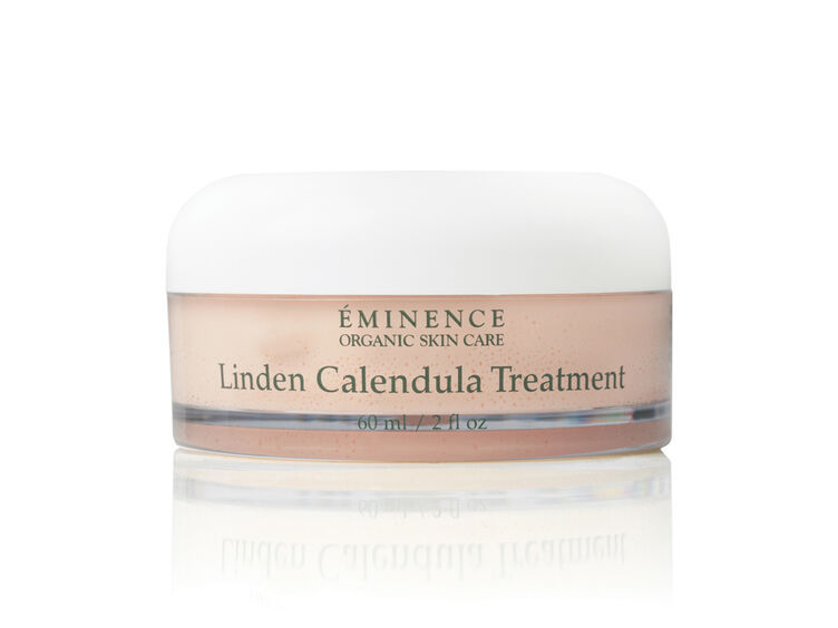 Eminence Organic Skin Care Linden Calendula Treatment skincare product on white backdrop.