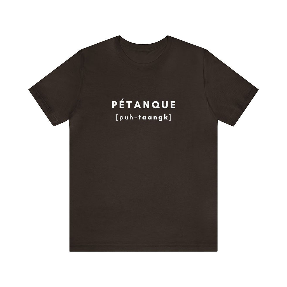 Thumbnail: How do you say petanque? Unisex T