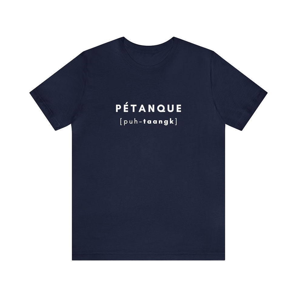 Thumbnail: How do you say petanque? Unisex T