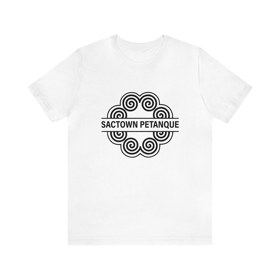 Thumbnail: Sactown front and back with boules Unisex T-shirt