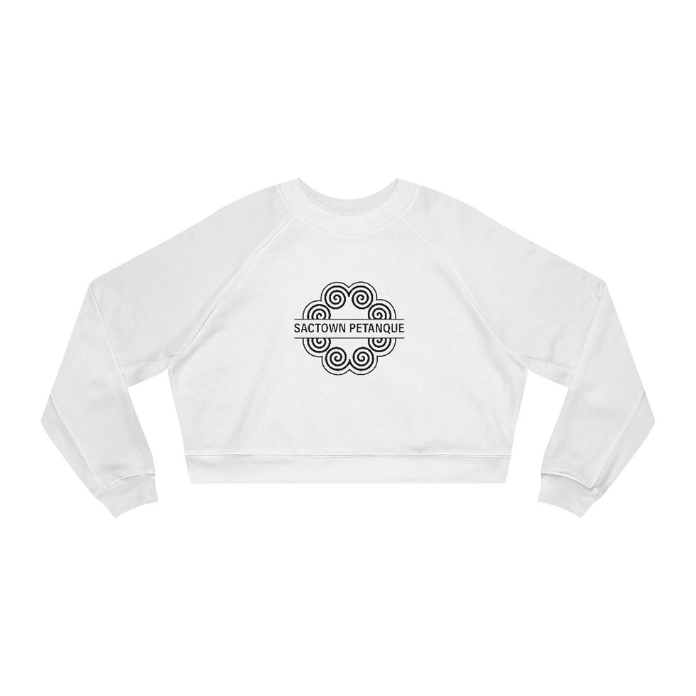 Thumbnail: Sactown Women's Cropped Fleece Pullover - Front logo