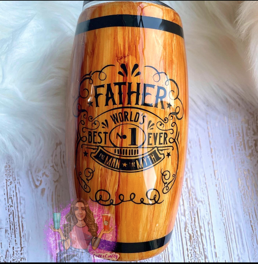 Wood Barrel Tumbler | 20oz