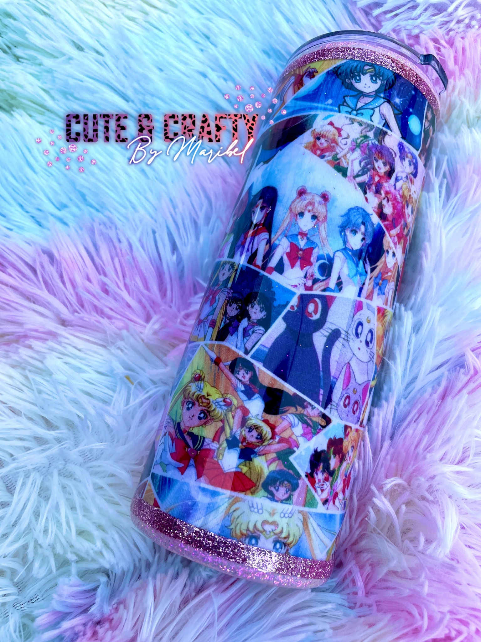 Sailor M. Fabric glitter tumbler |