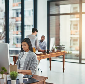 employees in the office