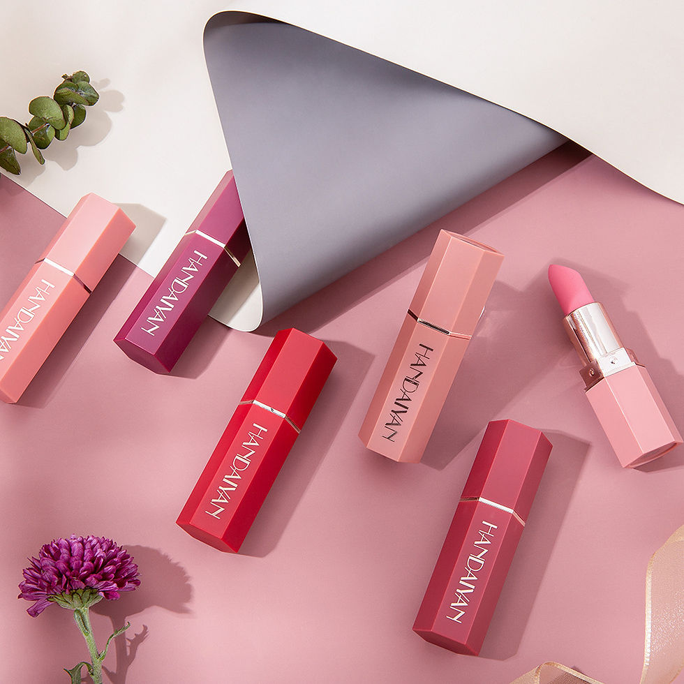 Thumbnail: 6-Color Matte Lipstick with Delicate Texture for Daily Use