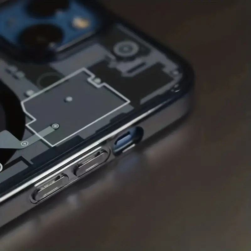 Thumbnail: Transparent Acrylic Magnetic Phone Case for iPhone 14 Pro