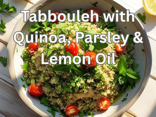 Tabbouleh with quinoa, parsley & lemon oil