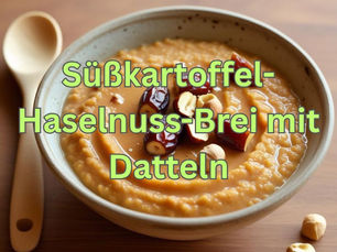 Süßkartoffel-Haselnuss-Brei mit Datteln