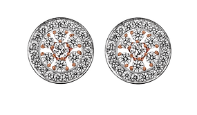 all occasions white rosé earrings