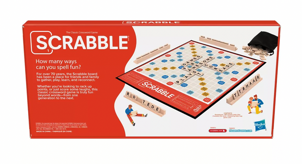 Scrabble® Package copy
