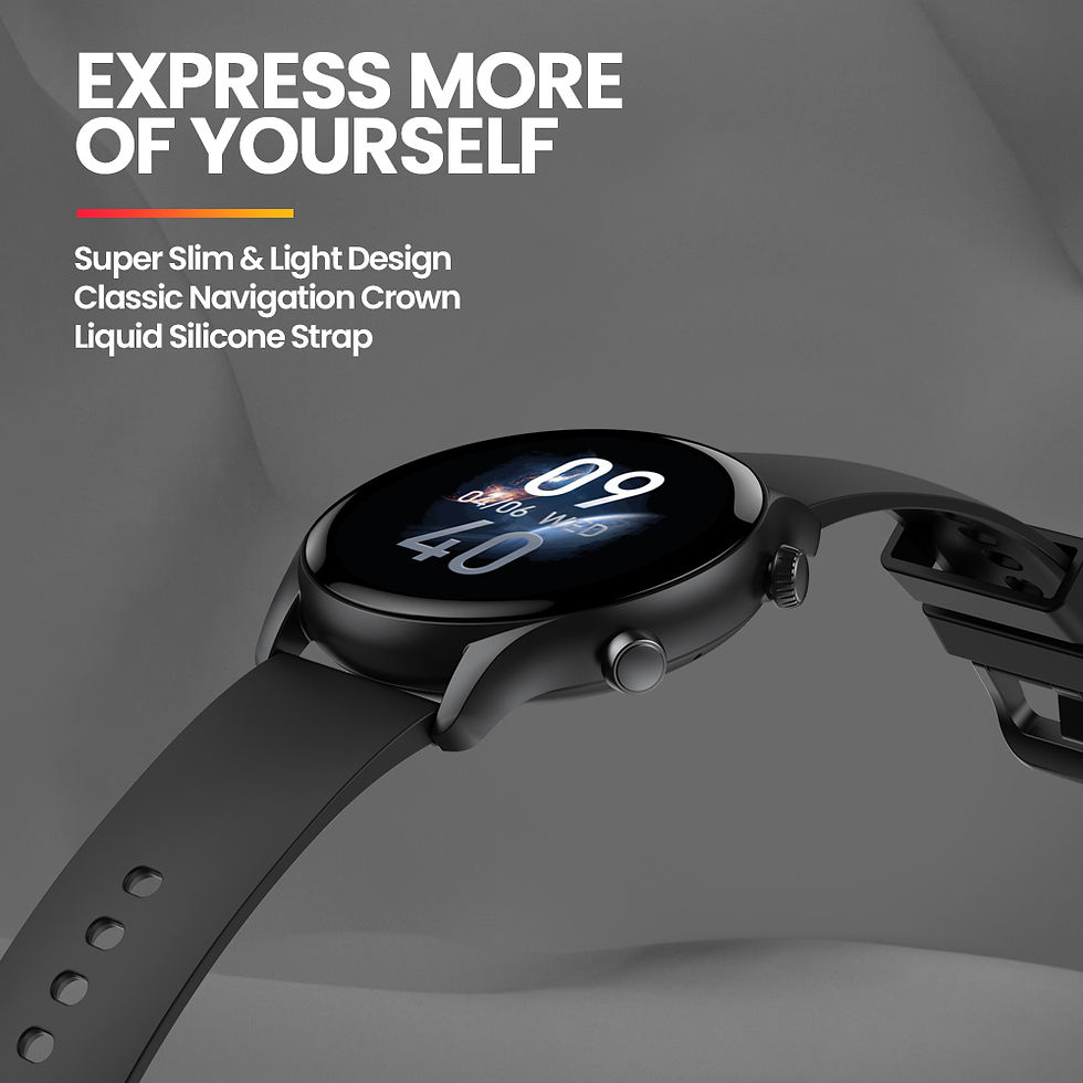 Thumbnail: New Zeblaze Btalk 3 Plus Voice Calling Smart Watch 1.39'' Large HD Color Display