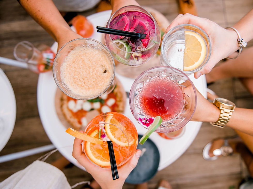 Cocktail shared between friends