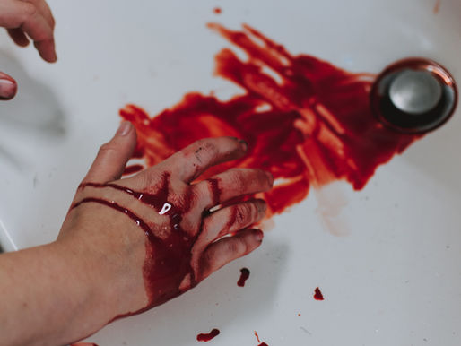 ¡Manchas de sangre!