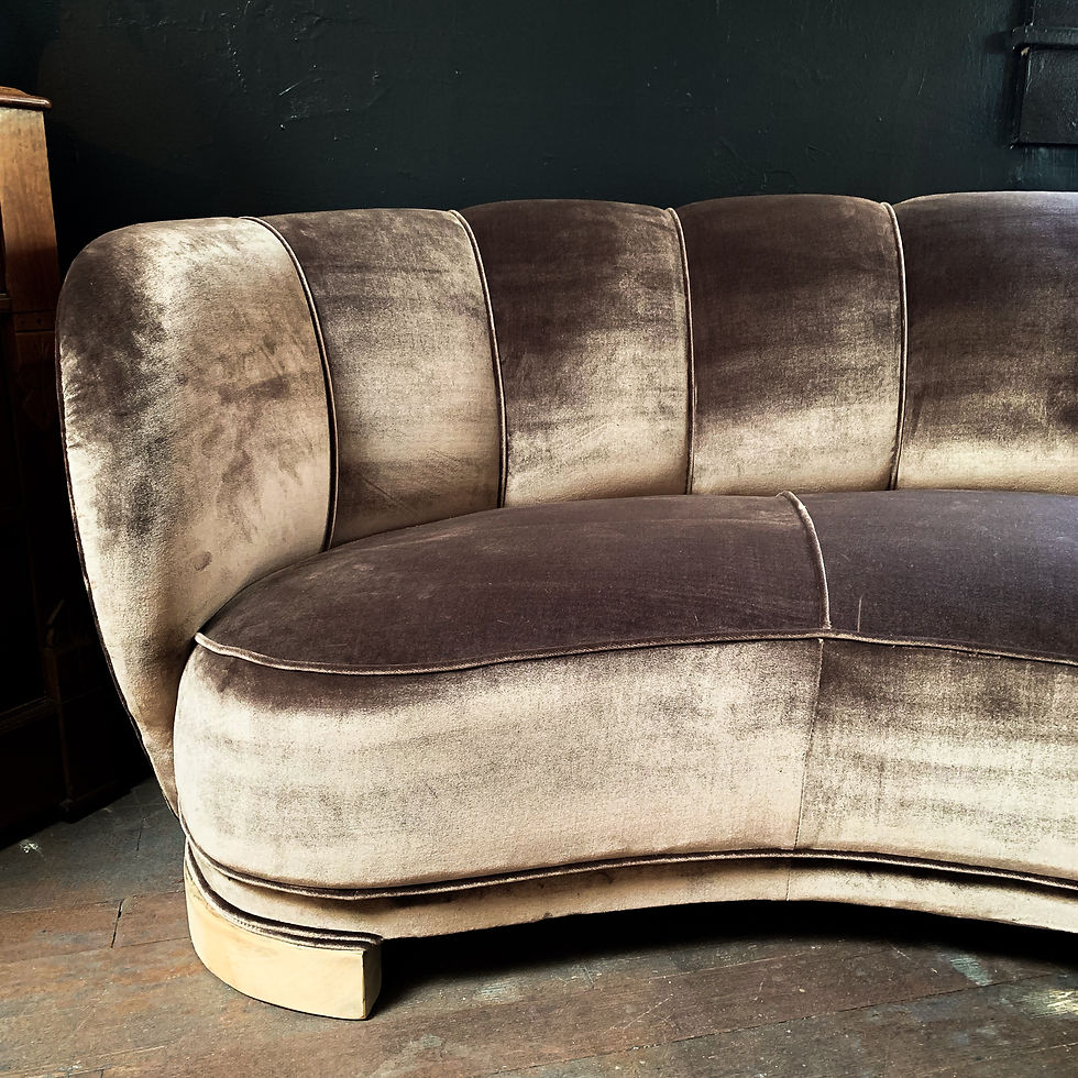 Thumbnail: Velvet Banana Sofa