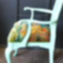 Thumbnail: Newly Upholstered Flora Accent Chair