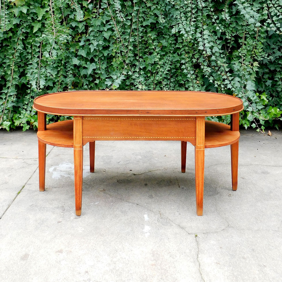 Thumbnail: Antique Mahogany Inlay Coffee Table