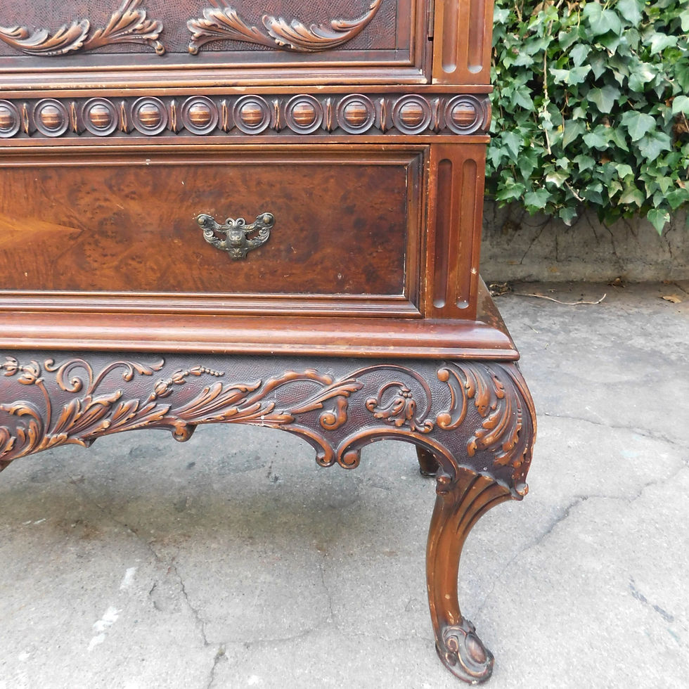 Thumbnail: Antique Flora Carved Chest