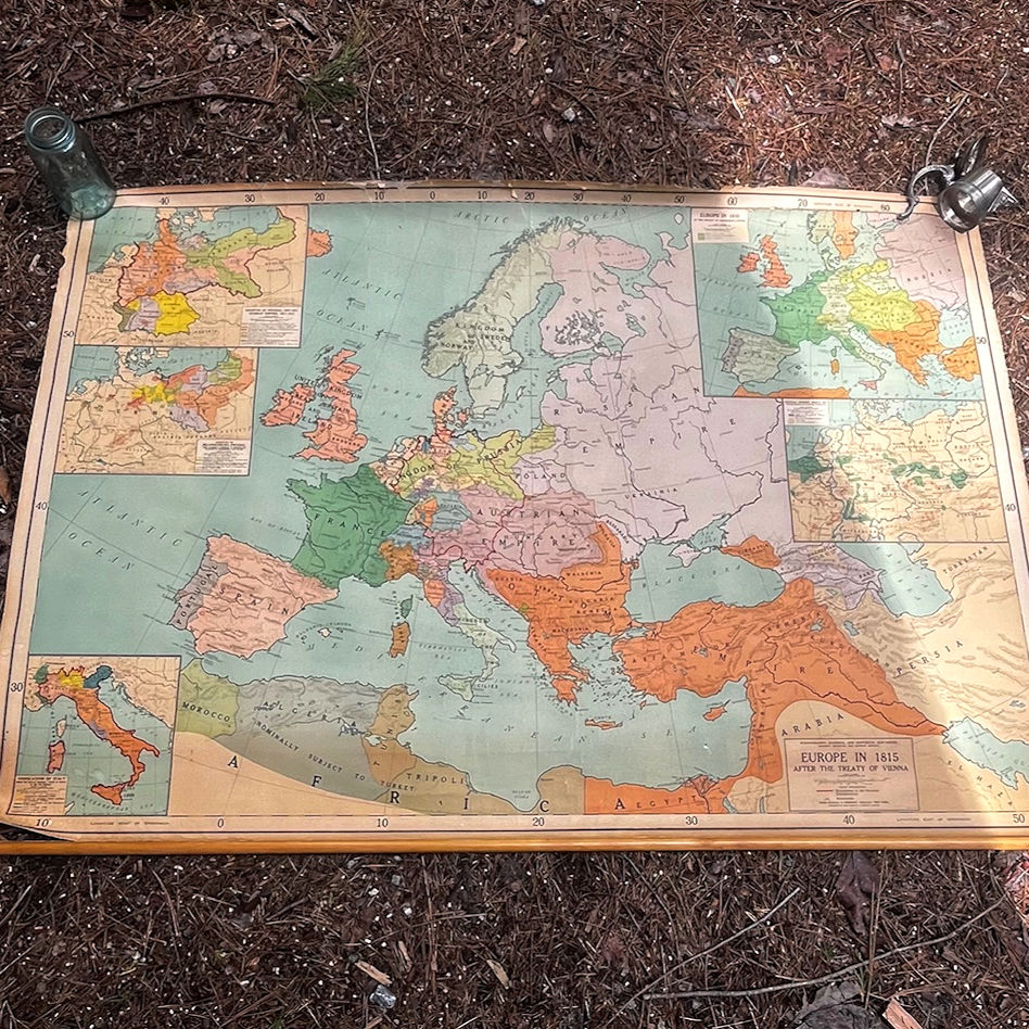 Thumbnail: Antique Large European School Map