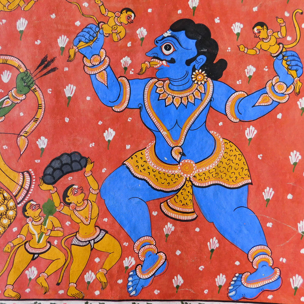 Thumbnail: Small Vintage Orissa Indian Art