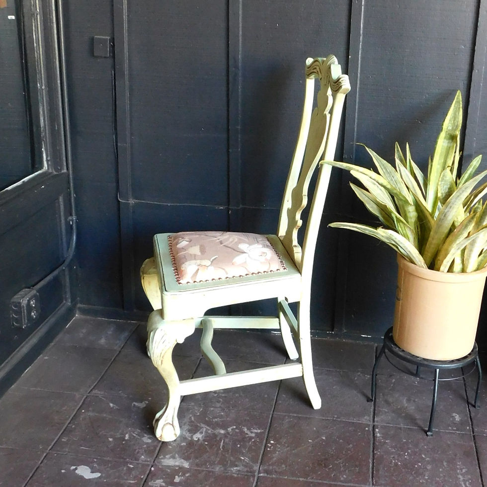 Thumbnail: Carved Spanish Accent Chair