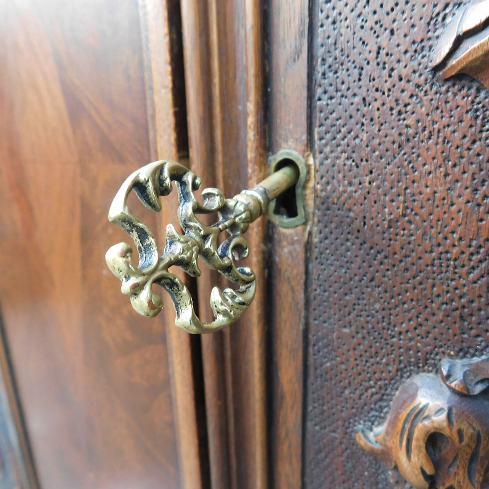 Thumbnail: Antique Flora Carved Chest